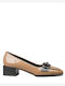 Leather Women's Loafers in Brown Color