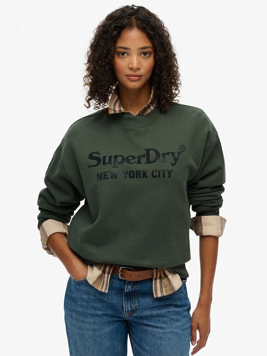 Superdry Γυναικείο Φούτερ Thyme Green