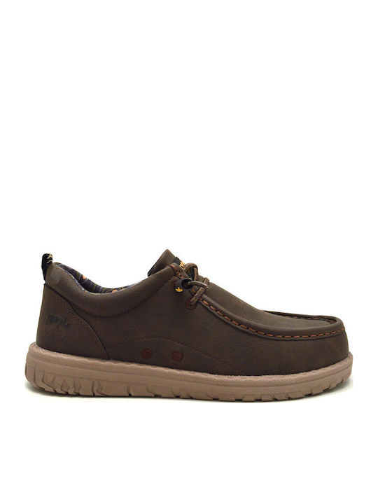 Jeep Footwear Men's Synthetic Leather Loafers Brown