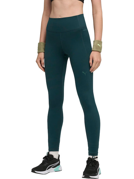 Colanți Lung Talie Înaltă Leggings Pentru Instruire Verde