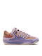 KD18 Low Basketball Shoes Washed Purple Fire Pink Lilac Hemp Cave Purple Pearl White