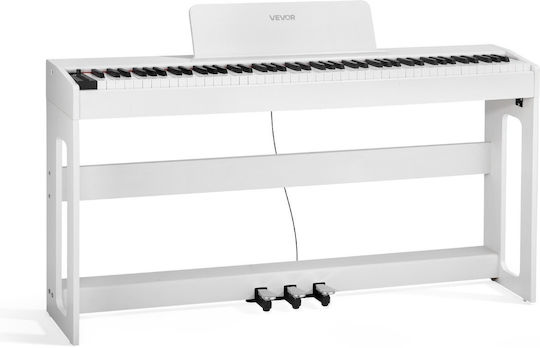 Vevor Electric Stage Piano QPZBZSZCGQ880XRFQ001V2 with 88 Weighted Keys White