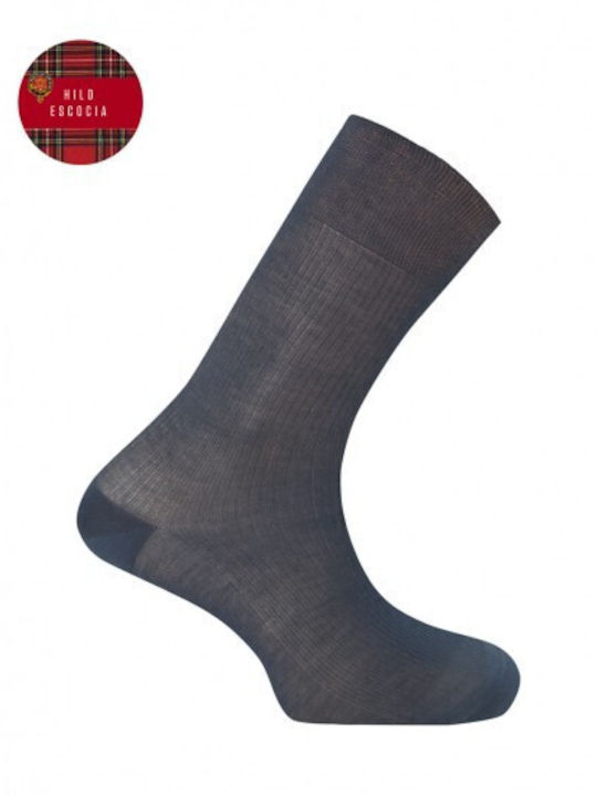 Ribbed Fil D'écosse Punto Blanco Marine Socks Ribbed Fil D'écosse Punto Blanco Marine Socks