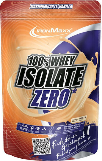 IronMaxx 100% Whey Isolate Zero Protein Whey Lactose Free with Flavor Vanilla 400gr