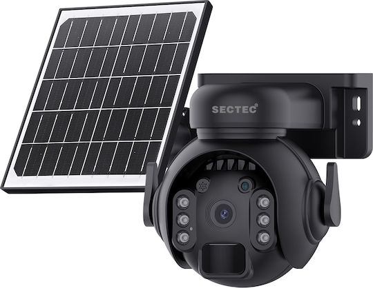 Sectec ST-515C-3M-4G-BK-100 IP Κάμερα Παρακολούθησης 4G Full HD+ 3MP Αδιάβροχη Μπαταρίας με Αμφίδρομη Επικοινωνία και Φακό 3.6mm