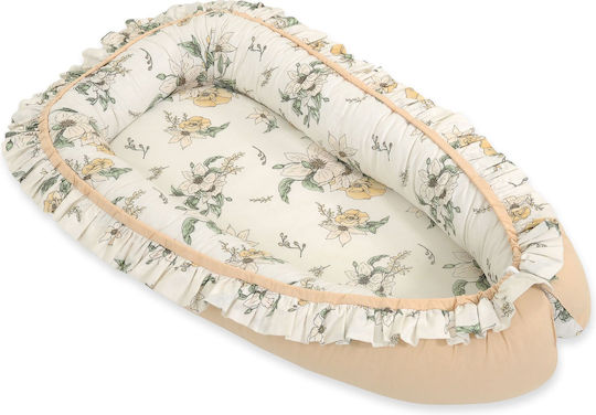 Bobono Baby Nestkissen Clematis, Beige