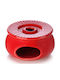 Madras Candle Holder suitable for Tealights in Red Color 1pcs