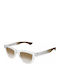 Ysl Unisex Sunglasses with Transparent Plastic Frame and Brown Lens