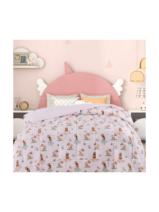 Astron Italy Pătură Pentru Copii Husă De Pătură Simplă Fairy Girl Multicolor 160x220cm