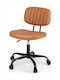 Costway Office Chair with Adjustable Brown Arms