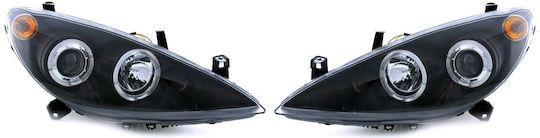 Set Lumini Frontale Peugeot 307 2001 2006 Negre