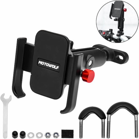 Motowolf Mount Phone Motorcycle with Adjustable Arm 6.7" for Steering Wheel