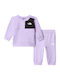 Set Trening Pentru Copii Violet 2 Bucăți Performance Fleece Twopiece Set