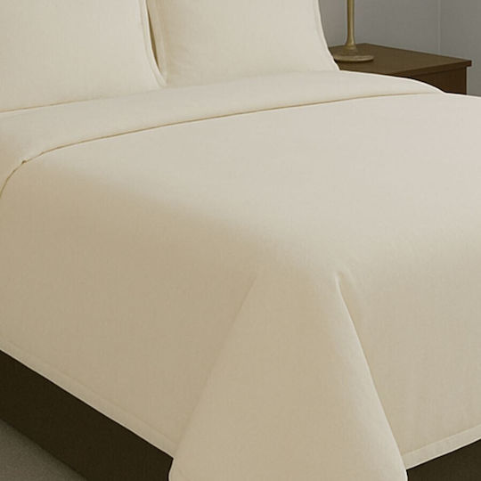 Pucioasa Cearșaf Super dublu 240x260cm. Bej