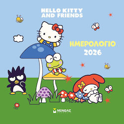 Hello Kitty Tägliches Wandmontiertes Kalender 2026