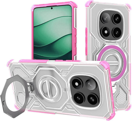 Techsuit Shield Pro Umschlag Rückseite Rosa (Redmi Note 14 Pro+)