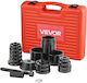 Vevor Bearing Press Set 23 Pieces Bearing Removal Tools FWD Bearing Removal Installation Front Wheel Drive Bearing Tool Slide Screw Rings Sleeve Plates Storage Case