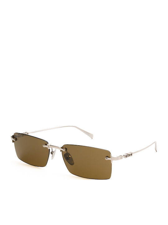 Gucci Men's Sunglasses with Gold Metal Frame an...