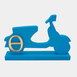 Holzhandwerksdekoration Basis Vespa Weiß