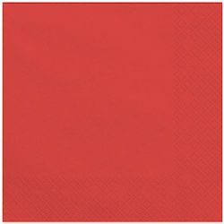 Party Napkins Dark Red 20 Pieces