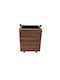 Tesias Group Pot Wooden Light Walnut 50x50x60cm.