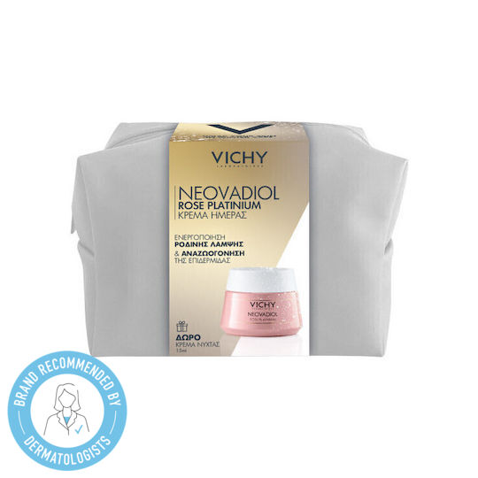 Vichy Neovadiol Rose Platinium Hautpflegeset für Anti-Aging & Aufhellung 3Stück