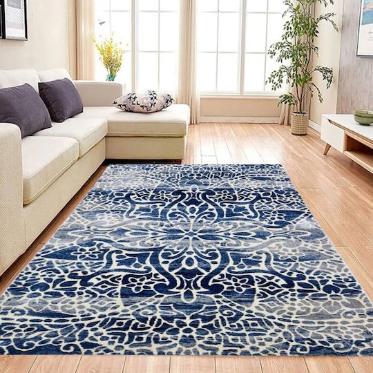 SpitiBazaar 160x220cm Μπλε Λευκό SpitiBazaar 160x220cm Μπλε Λευκό