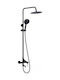 Acquanet Shower Column without Mixer Black