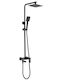 Acquanet Shower Column without Mixer Black