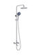 Acquanet Shower Column without Mixer Silver