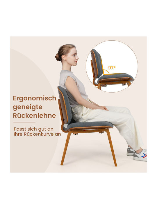 Armchair Dark Grey 65x60x76cm