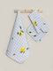 Nima Lemon Tree Handtuch aus 100% Baumwolle in Blau Farbe 40x60cm