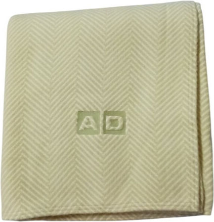 Manterol Casa Spanische Babydecken Moni 160x240cm Olivgrün