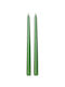 Kaemingk Decorative Candle Taper Green 30cm 2pcs