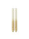 Kaemingk Decorative Candle Taper White 26.5cm 2pcs