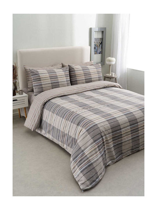 Vesta Home Πάπλωμα Μονό 170x240εκ. Bristol Γκρι