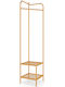Costway Cuiere de podea Metal Auriu 42.5x42.5x193.5cm