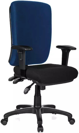 Hjh Оffice Zenit Base Bürostuhl mit Einstellbaren Armen Blau/Schwarz