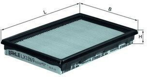 Mahle Филтър за Въздух ЛХ 1269