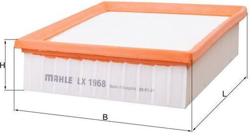 Air Filter Mahle Lx 1968