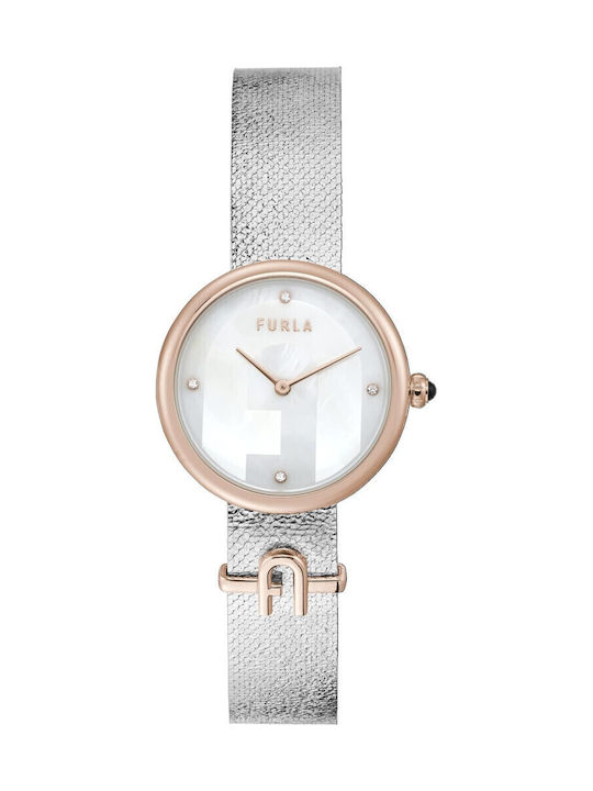 Furla Damen Uhr mit Silber Metallarmband