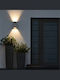 kelvo Flux Wall-Mounted Outdoor Spot Light LED IP65 6W with Warm White Light 5x8.5x17εκ.