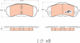Trw Gdb2044 Brake Pad Set Disc Brake