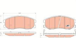 Trw Brake Pad Set Disc Brake Gdb1715 Trw Brake Pad Set Disc Brake Gdb1715