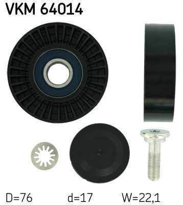 Guide Drive Rollenriemen Transmission Belt Skf Vkm 64014