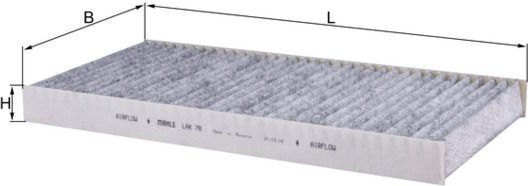 Cabin Air Filter Mahle Lak 78