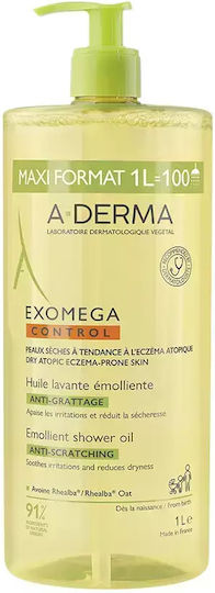 A-Derma Exomega Control Emollient Λάδι για Ντους με Βρώμη Καταπραϋντικό 1000ml