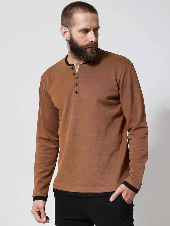 Tresor Langarmbluse Camel