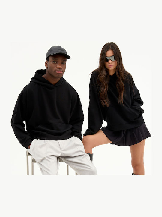 Sweatshirt with Hood Black