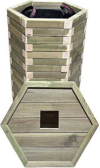 Tesias Group Wooden Waste Bin 170lt